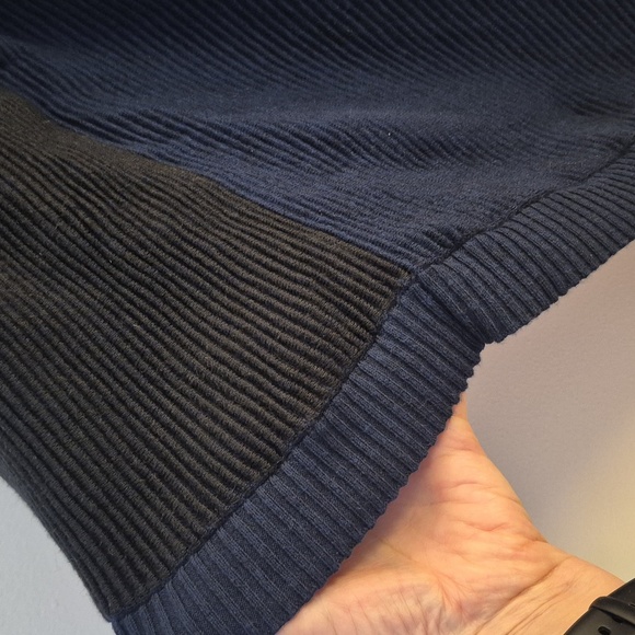 Lululemon Women's It All Lines Up Poncho Navy Black Cotton Yak  One Size - Picture 7 of 8